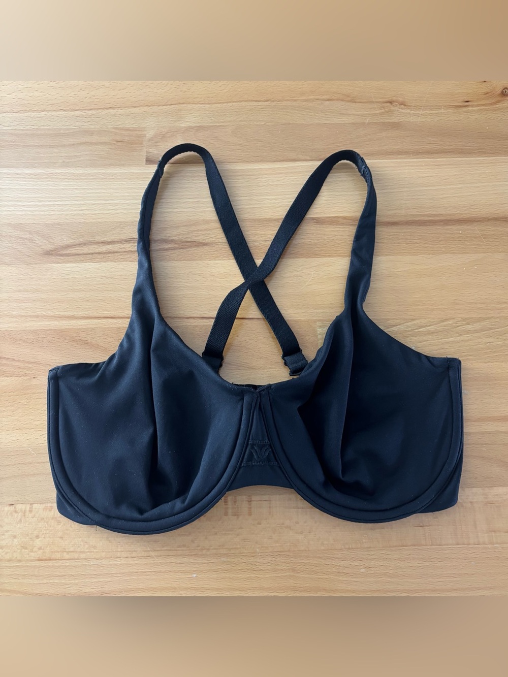 Wacoal Black Underwire Convertible Bra Large Criss Cross Back Support